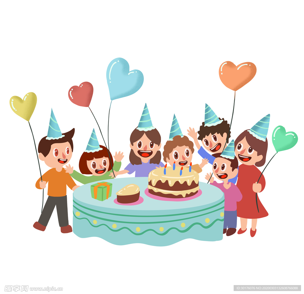 卡通儿童生日庆祝