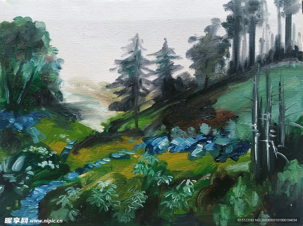 油画  风景