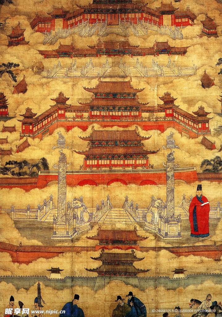 明人绘北京宫城图