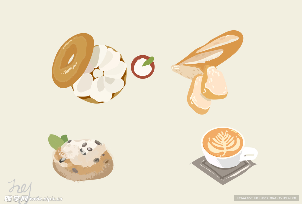 卡通食物