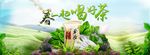 小清新风淘宝京东茶叶海报