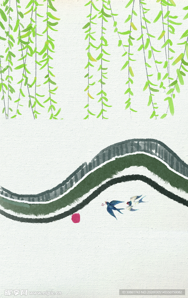 春天国风装饰画