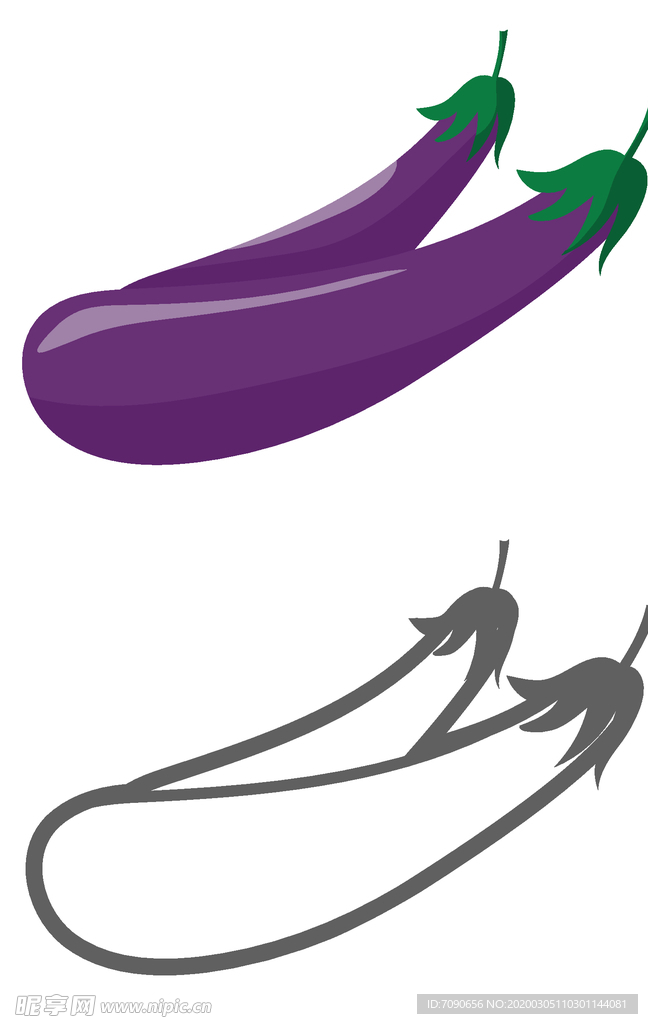手绘卡通蔬菜
