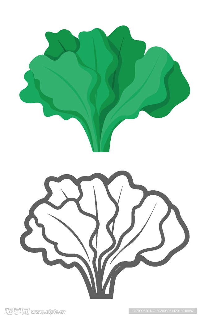 手绘卡通蔬菜