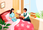 女性养生插画之燕窝
