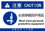 必须穿戴防护用品