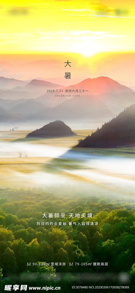 大暑海报