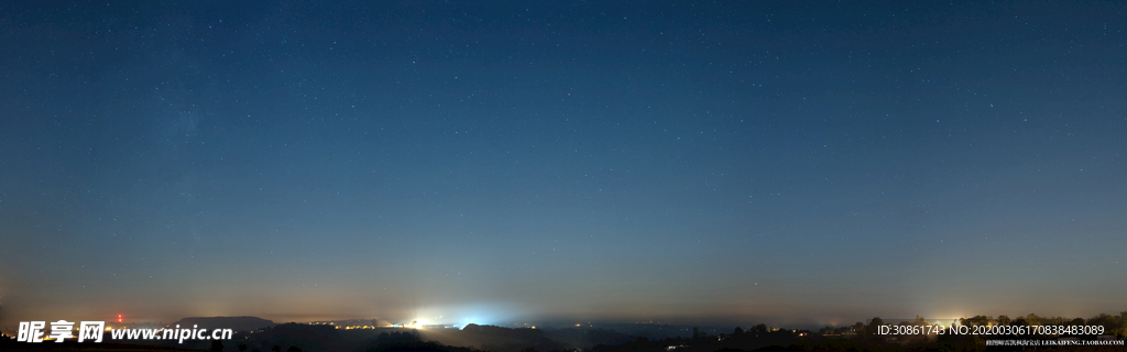 夜晚天空城市