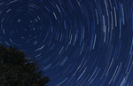 夜晚星空轨迹