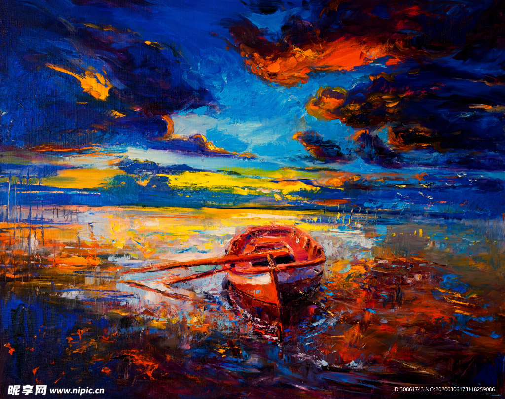 风景油画作品
