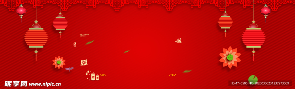 红色背景