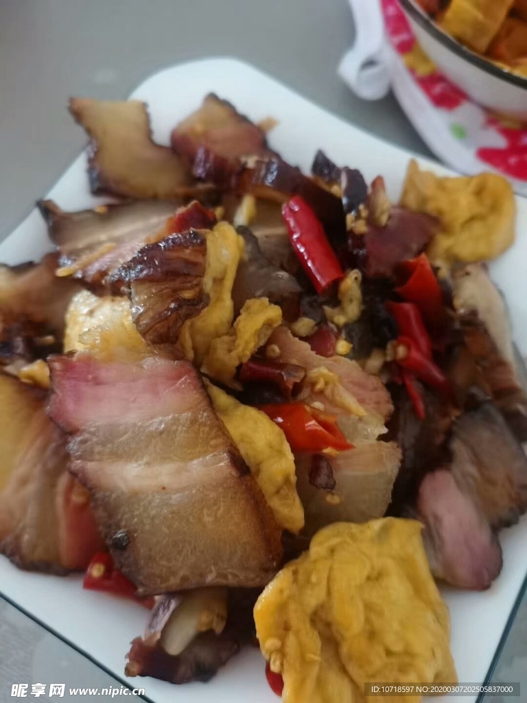 豆腐腊肉