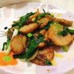 肉肠炒蒜苗