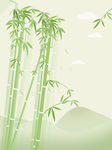 绿色竹子素材背景