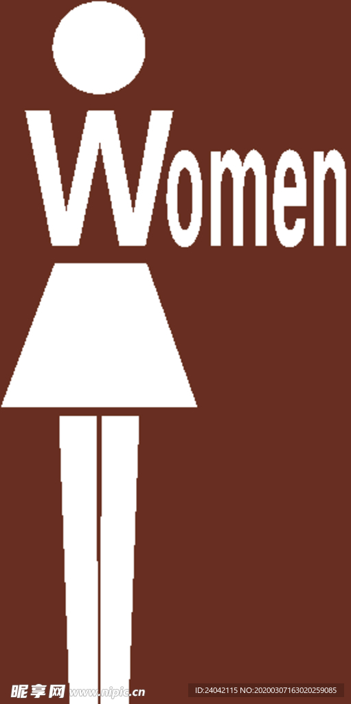 女卫生间标识 洗手间标识