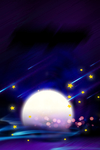星空夜景背景