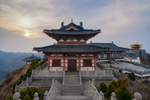 湖北大洪山景区夕阳落日