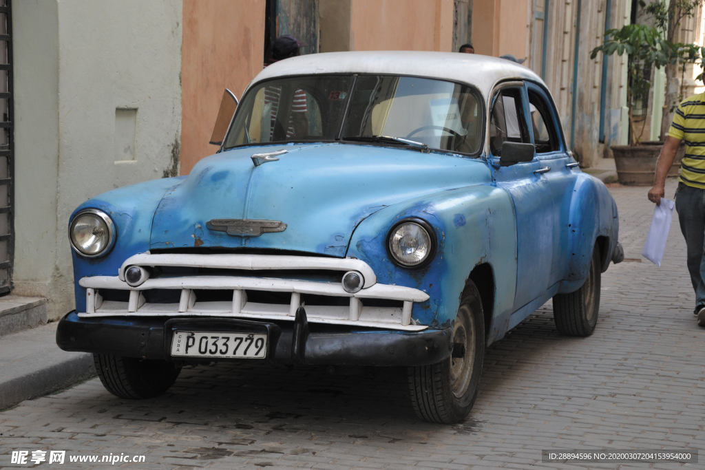 古巴 哈瓦那 那辆旧车