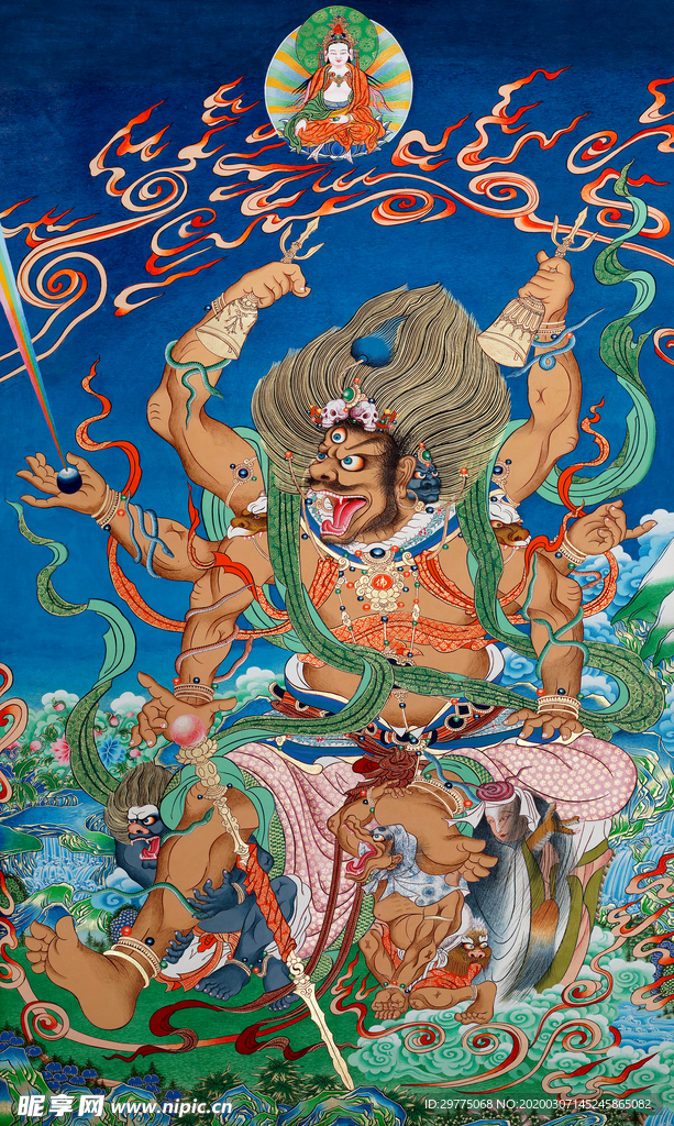 唐卡 大黑天