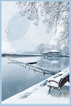 雪景海报背景