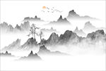现代山水