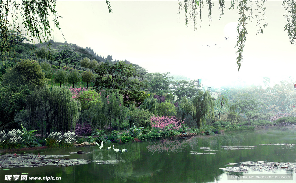 树  山 河