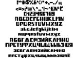 黑白方块英文字体
