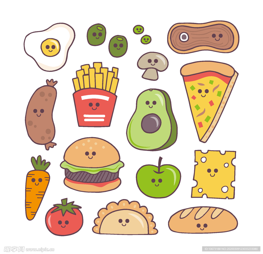 可爱食物