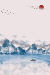 粉色中国风背景