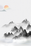 山水画背景