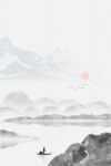 山水画背景