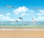 海景壁纸 高清 大图 背景墙