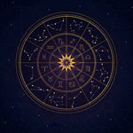 星座星盘占卜矢量图案
