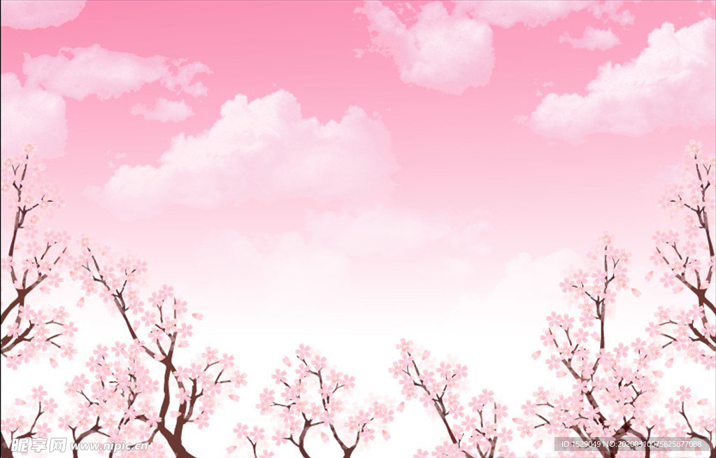 樱花矢量背景