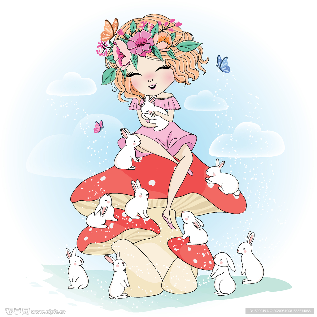 时尚手绘女孩