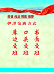 医院护理交班方式展板