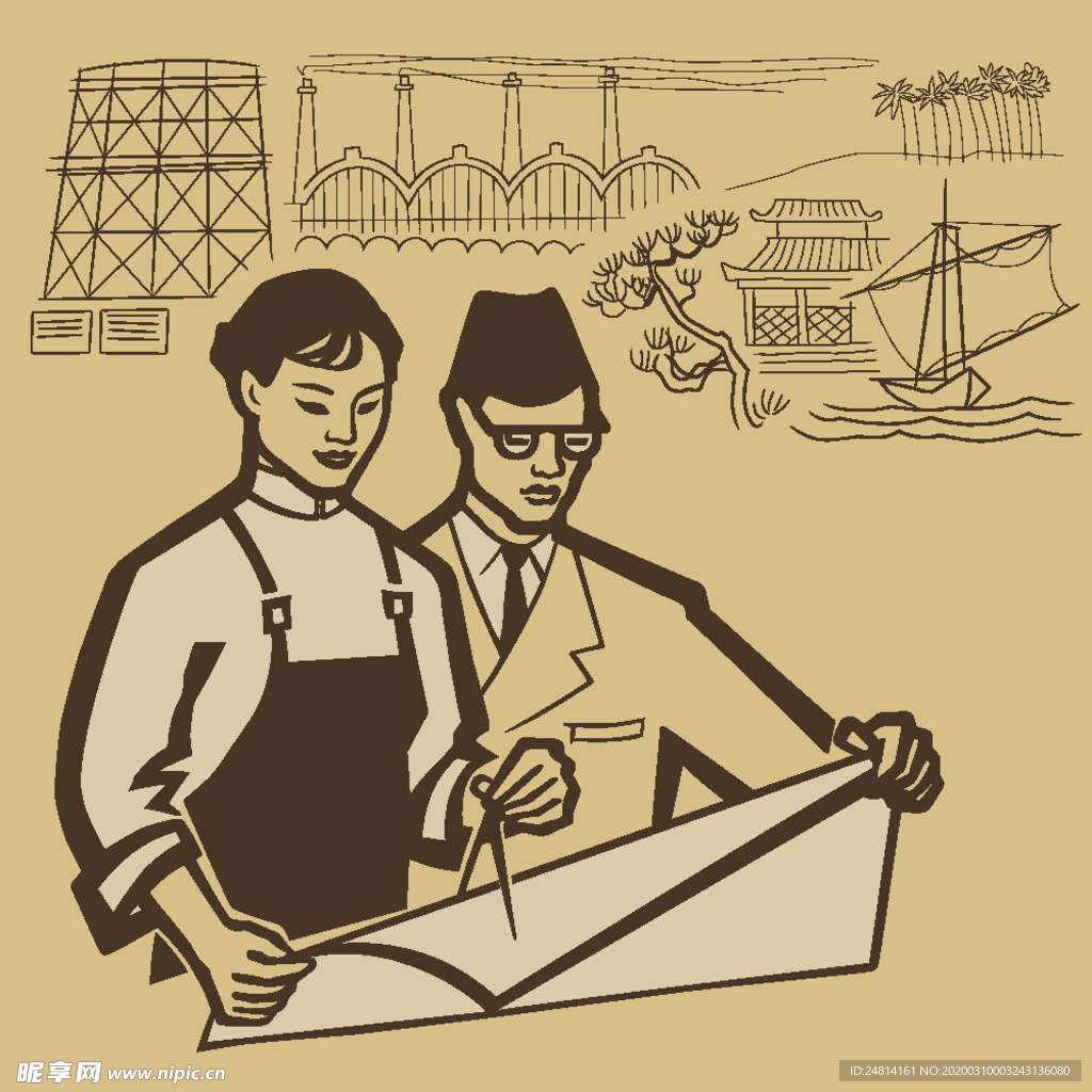 设计师图纸 一起研究 生产科技