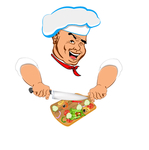 卡通厨师做饭素材设计