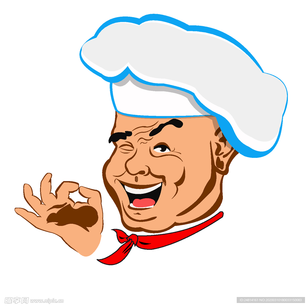 卡通厨师厨子素材设计