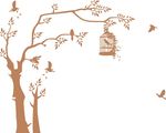 树和鸟笼