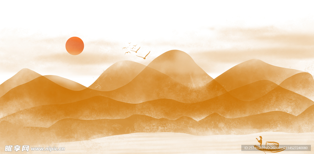 山背景
