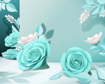 鲜花背景 化妆品背景 广告底图