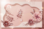 鲜花背景 化妆品背景 广告底图