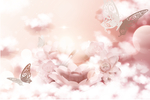 鲜花背景 化妆品背景 广告底图