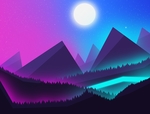 山体插画