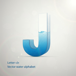 时尚卡通英文字母J字设计艺术字