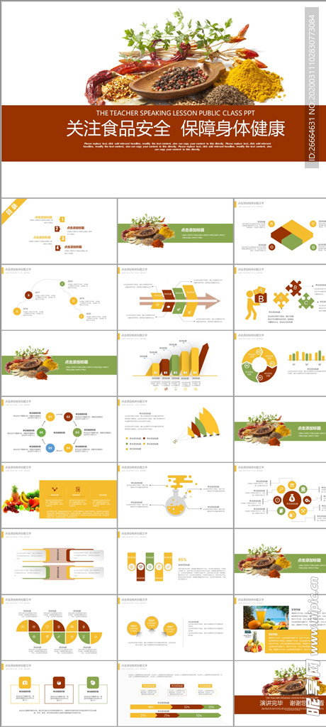 关注食品安全保障身体健康PPT