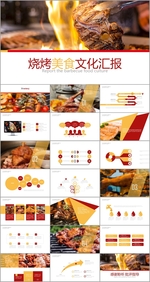 美味烧烤美食文化PPT模板