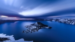 群山湖泊天空云彩风景