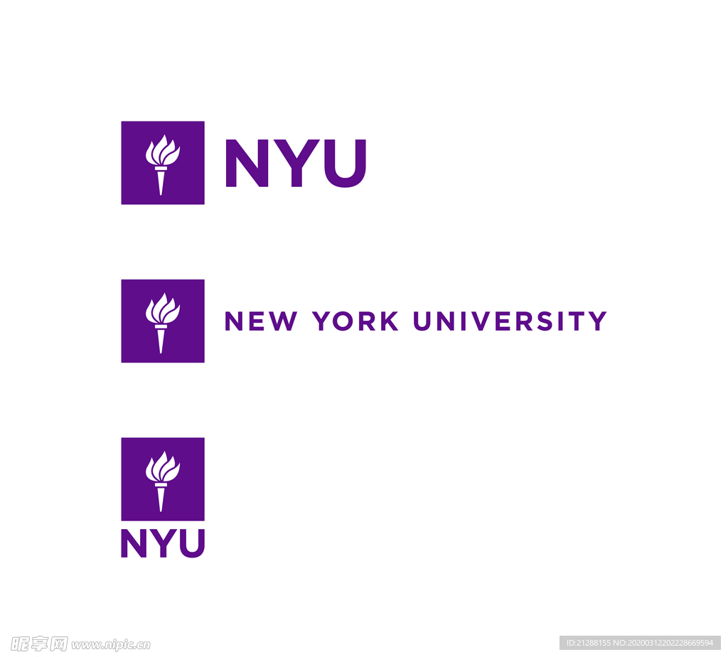 美国纽约大学校徽新版
